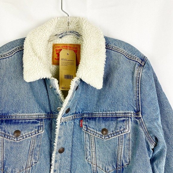 Levis Sherpa Trucker Jacket Small 